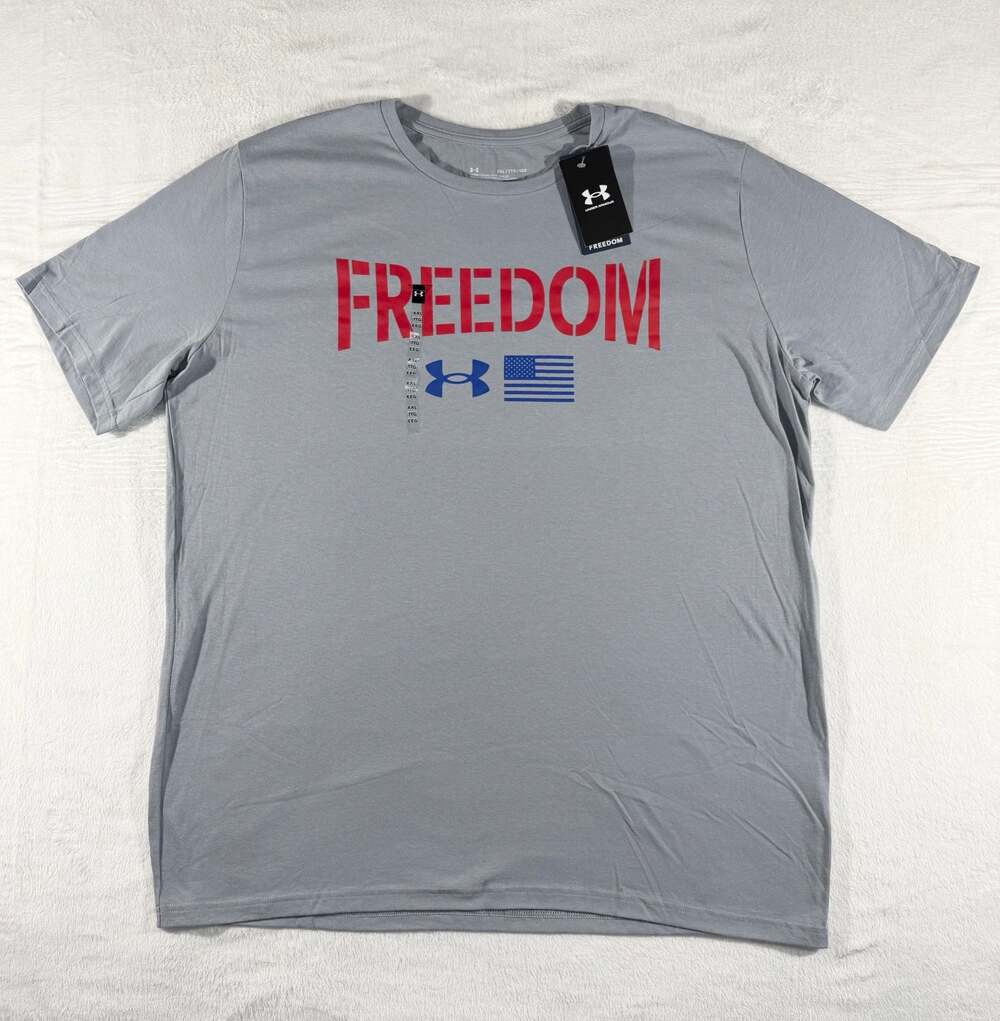 Under Armour Men's Freedom Lockup Flag T-Shirt, 2XL